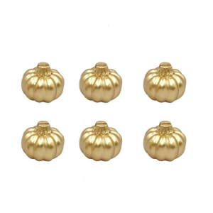 Halloweens Party Seat Holders Creative Golden Pumpkins Clips For Table Place Cards Decoration Resin Materials
