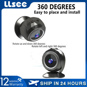 LLSEE V380 PRO Black CCTV Camera 1080P HD360 PTZ Control WIFI Connection Mobile Night Vision Alarm CCTV CCTV CCTV 360 Camera Not Waterproof Infrared Night Vision Motion Detection Spherical WiFi Camera
