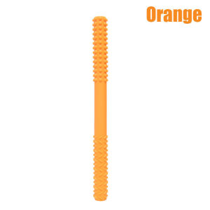 Baby Teether Silicon Bpa Free Mainan Gigitan Bayi Silikon Straw Chewing Tube Safe Toy Alat Gigitan Bayi Lembut Silikon Untuk Latihan Wicara