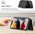SWP Case for iPhone 13 Pro Max 5G, Wallet Case w/ 3 Card Slots [RFID Blocking] [1 Money Pocket], Credit Card Holder Cases w/Wristlet Zipper Wallet for iPho. 