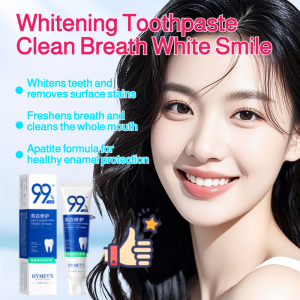 Beauty Whitening Toothpaste for Bright White Teeth Fresh Breath Clean Mouth Apatite Formula Tooth Stain Removal Oral Care Toothpaste for Daily Use
