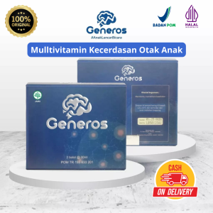 GENEROS Paket 3 Box Multivitamin Kesehatan Otak Anak Atasi Speech Delay ADHD Autisme BPOM Halal