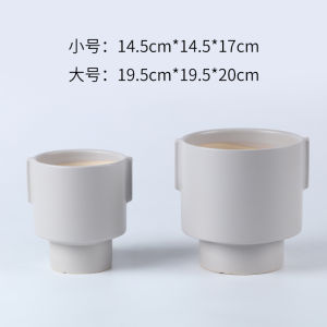 European Modern Minimalist Creative Ceramic Pot Personalized Design Hotsale Desktop Decoration Indoor Ceramic Flower Pot