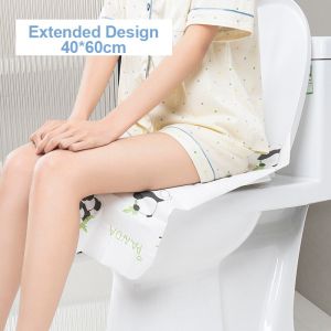 Restroom Toilet Seat Covers Disposable 10pcs Individually Wrapped Waterproof Travel Toilet Seat Covers toilet seat cover replacement for Public