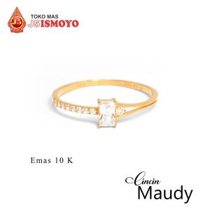 Cincin Emas Asli 10K Bersurat Model Maudy J5 Ismoyo
