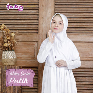Grosir Kerudung Sekolah Anak SD TK 5-10 Tahun Mueeza Hijab Alsha M Tali Serut Belakang Jilbab Jersey