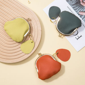 European American Style Mini Coin Purse Made with Selected First Layer Cowhide Fashionable