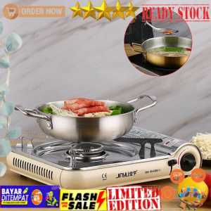 MAMA SUKA - Panci Masak Korean Mie Ramen Seafood Soup Pot Stainless Steel Silver - panci estetik - panci ramyon - panci korea - panci mie ramyon korea estetik - panci restoran - panci mewah - panci anti karat