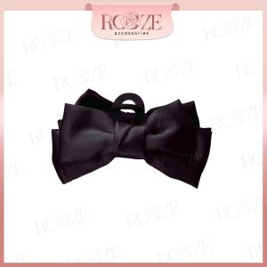 Jedai Bow Pita Satin Jumbo Elegan Wanita Anti Slip Big Ribbon Daily Aesthetic Hair Claw Korean Style