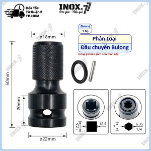 Đầu Chuyển Bulong 1/2 Sang Bắn Vít Lục Giác Có Khóa Bi cho Máy Bulong Máy bắn vít - 844