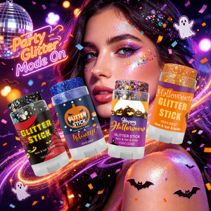 new Mess-Free Glitter Stick Washable Face Body Hair Shimmer Crayon Non-Toxic Halloween Cosplay Party Makeup Sparkling SequinsGlitter hot