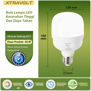 【PABRIK LANGSUNG】XTRAVOLT Lampu Bohlam LED Hemat SNI RESMI 5W-20W|Hemat Listrik 90%|Harga Grosir 5PCS!HARGA GROSIR TERBATAS!
