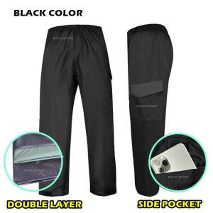 SELUAR HUJAN LOCAL MY RAIN PANTS DOUBLE THICK LAYERS WATERPROOF HIGH GRADE LELAKI WANITA WEAR COAT MEN WOMAN WATER RESISTANCE