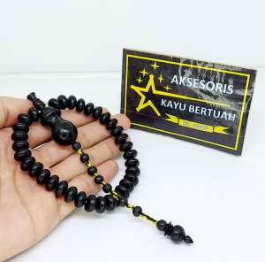 tasbih 33 butir terbaik kayu galih kelor hitam