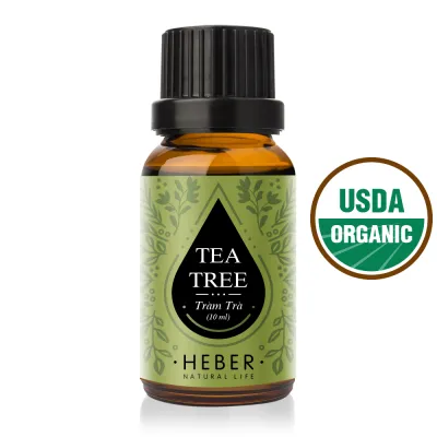 Tinh Dầu Tràm Trà - Tea Tree Essential Oil Heber Natural Life 100% Thiên Nhiên Nguyên Chất Cao Cấp Xông Thơm Phòng Hương Dịu Nhẹ
