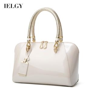 IELGY diagonal Blue Shiny Single Woman bag Stylish Zipper One-shoulder Portable