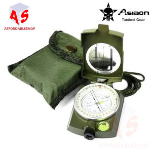 ASIAON Professional Military Army Metal Compass Clinometer Sight for Camping Outdoor Multifunction Survival Tool