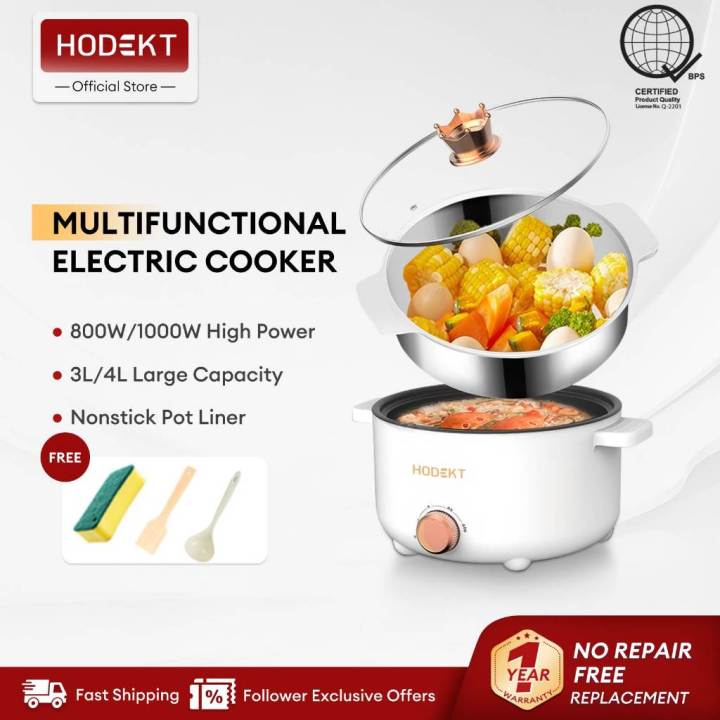 HODEKT Multifunctional Electric Cooker With Steamer Rice Cooker Hot Pot ...