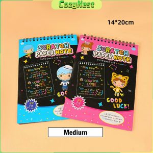 C.N. Colorful Scraping Painting Magic Scratch Art Painting Paper Manual Drawing Toys Kids Education Toy
