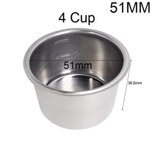 51mm ก้านชงกาแฟ ด้ามชงกาแฟ หัวชงกาแฟ หูที่ถอดออกได้ตะกร้า อะไหล่เครื่องชงกาแฟ