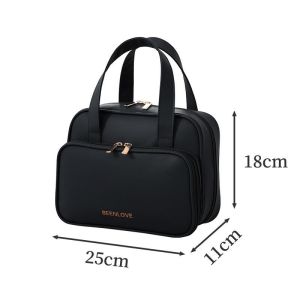 Makeup Bag Cosmetic Bag Woman Handbag ModernToiletry Bag PU Leather Waterproof Travel bag Organizer Luggage Pouch