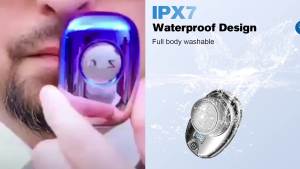 Electric Shaver Portable USB Rechargeable Waterproof Electric Razor for Men Beard Trimmer