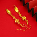 【Malaysia Ready Stock】916 Gold Earrings for Women Original Hollow Leaves Earrings Korean Style Subang Telinga Perempuan Anting Anting Perempuan Subang Emas 916 Earing Set for Girls Girls Birthday Jewellery Gifts. 