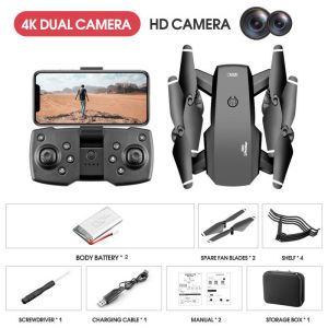 Brushless Clever Drone with 8K Camera Double camer 1080P FPV HD Drone with Optical Flow Obstacle Avoidance 5G WiFi real-time GPS positioning 50 times zoom Foldable Quadcopter Mini Drone with Camera
