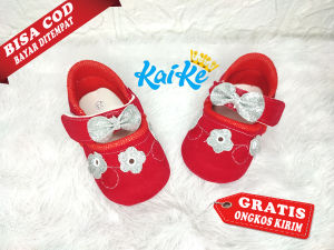 Kaike Gratis Kaos Kaki Sepatu Bayi Perempuan Prewalker 6 Sampai 12 Bulan Usia 1 Tahun Lucu Casual Berkualitas Garansi KIK 001