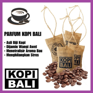 Pengharum Pewangi Gantungan Mobil Biji KOPI BALI Parfum Ruangan Aroma Coffee Lampung Krakatau Gayo