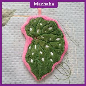 Mazhaha Leaf Wipe Hand Towel Coral Fluff Towel Kitchen Cleaning Household Soft Absorbent Creative Hanging Bathroom Hand Towel
