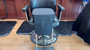 Toddlers Barber Chair Cushion Soft PU Leather Elevating Chair Pad for Kids Fashionable Hairdressing Accessory