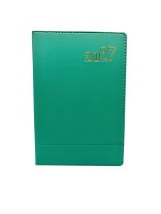 (On Hand)25k 2027 bronzing with arrow line plan diary hardcover date/PU notebook diary of the month Planner