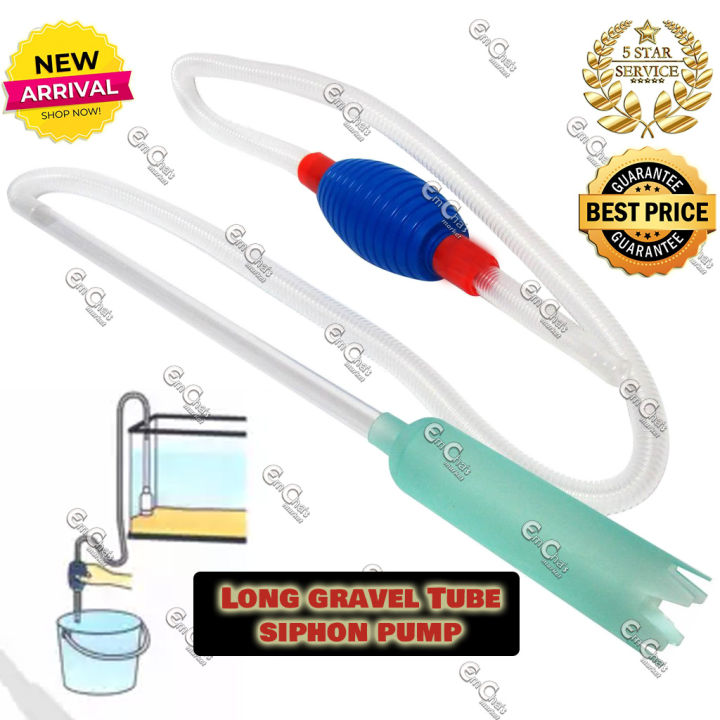 Aquarium LONG SIPHON PUMP and GRAVEL TUBE Vacuum Siphon