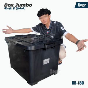 SUPER JUMBO Container Box BESAR KB 180 Liter Kotak Penyimpanan Murah Serbaguna Kuat dan kokoh Storage Multifungsi dengan Roda AKAKO 170 L