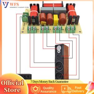 【Flagship】 250W 4-8 Ohm 4 Way DIY Speaker Filter 1 Treble & 1 Midrange & 2 Bass Frequency Distributor Module