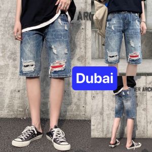 QUẦN SHORT SỌT LỬNG JEAN NAM CHẤT BÒ XANH LÓT VẢI ĐỎ ĐEN XÌ TEEN PHONG CÁCH SOÁI KA HK-956 DUBAI FASHION