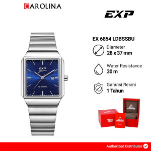 Jam Tangan Wanita Expedition EXP EX 6854 LDBSSBU Blue Dial Stainless Steel Strap