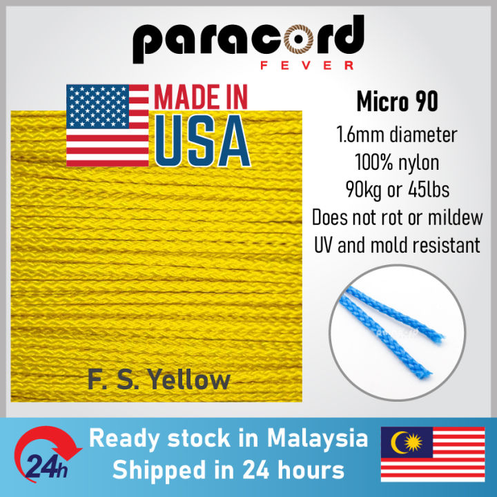 Made in USA] 1.6mm Thin Micro 90 Tali Microcord String - F. S.