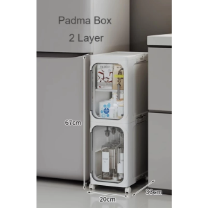 Lemari Penyimpanan Lemari Lipat Plastik  Susun Sebaguna  Rak Buku Toilet Baju Dapur