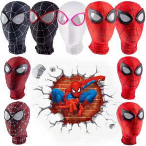 Cross-border explosion Spider-Man cos hood adult children cute funny hood mask spot Miles mask gift