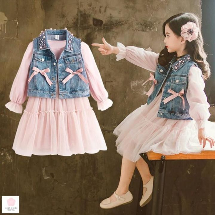 Mua Set váy mix cùng áo khoác cho bé ️ | Tiki