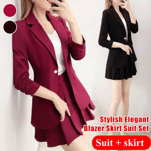 Elegant Red Suit Dress for Women  Perfect for a Formal Occasion