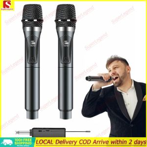 Wireless Microphones for Singing and Public Speaking Cordless Dynamic Microphones with Adjustable Volume and High Fidelity