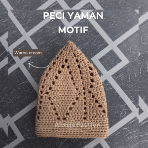 PECI YAMAN MOTIF DIAMOND PRIA DEWASA KOPIAH SULAM MOTIF MUSLIM TERBARU