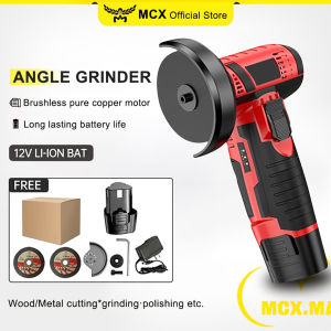 3 Inch Electric Grinding Tool 12V 19500rpm Rechargeable Household Cordless Angle Grinder Multifunctional Mini Grinder Handheld Cutter for Cutting Polishing Ceramic Tile Wood Stone Steel Grinda pemotong besi kecil