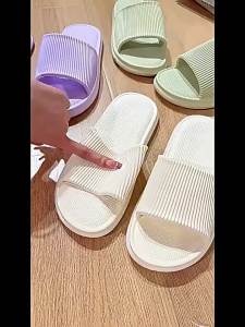 รองเท้าแตะสำหรับผู้ชายและผู้หญิงในห้องน้ำกันน้ำกันลื่นแบบใหม่