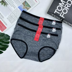 กางเกงในผู้หญิง ผ้านิ่ม ลายกระต่าย น่ารัก แพ็ค 3 ตัว ใส่สบาย ระบายอากาศ ราคาถูก