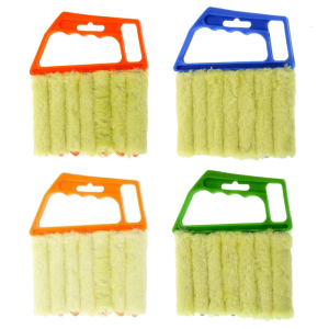 Ergonomic Handheld Brush Scrubber for Efficient Dusting of Blinds Slats and Delicate Surfaces Easy Storage Hook