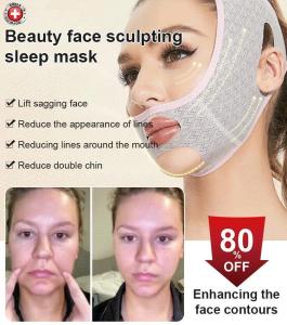 Face Slimming Mask Beauty Sleep Mask Lifts Tones and Reduces Puffiness Overnight Facial Care Tool